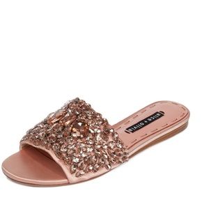 Alice + Olivia Crystal Embellished Sandals